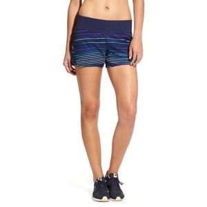 Athleta | Ready Set Go Stripped Running Shorts | L